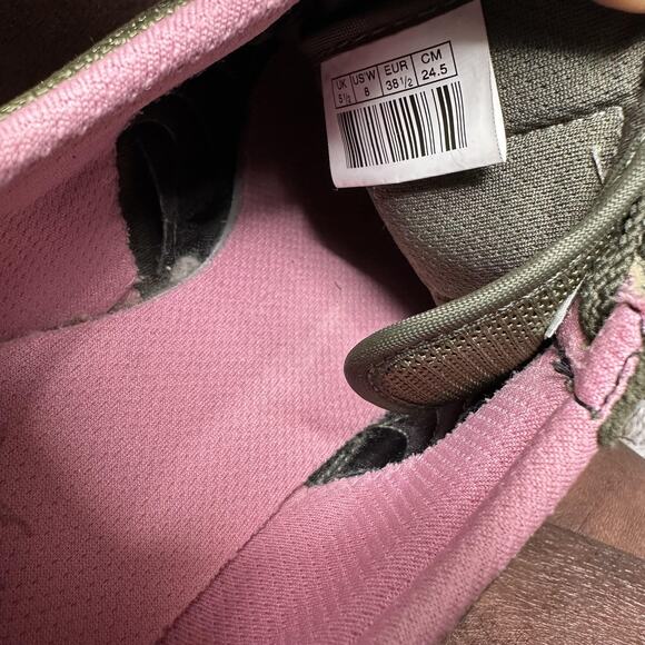 Vintage Puma 5000 m Shoes Womens Size 8 Green Pink Suede 342508-05 00s - Picture 9 of 11